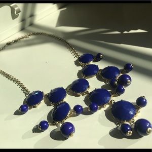 J. Crew Royal Blue Bubble Necklace